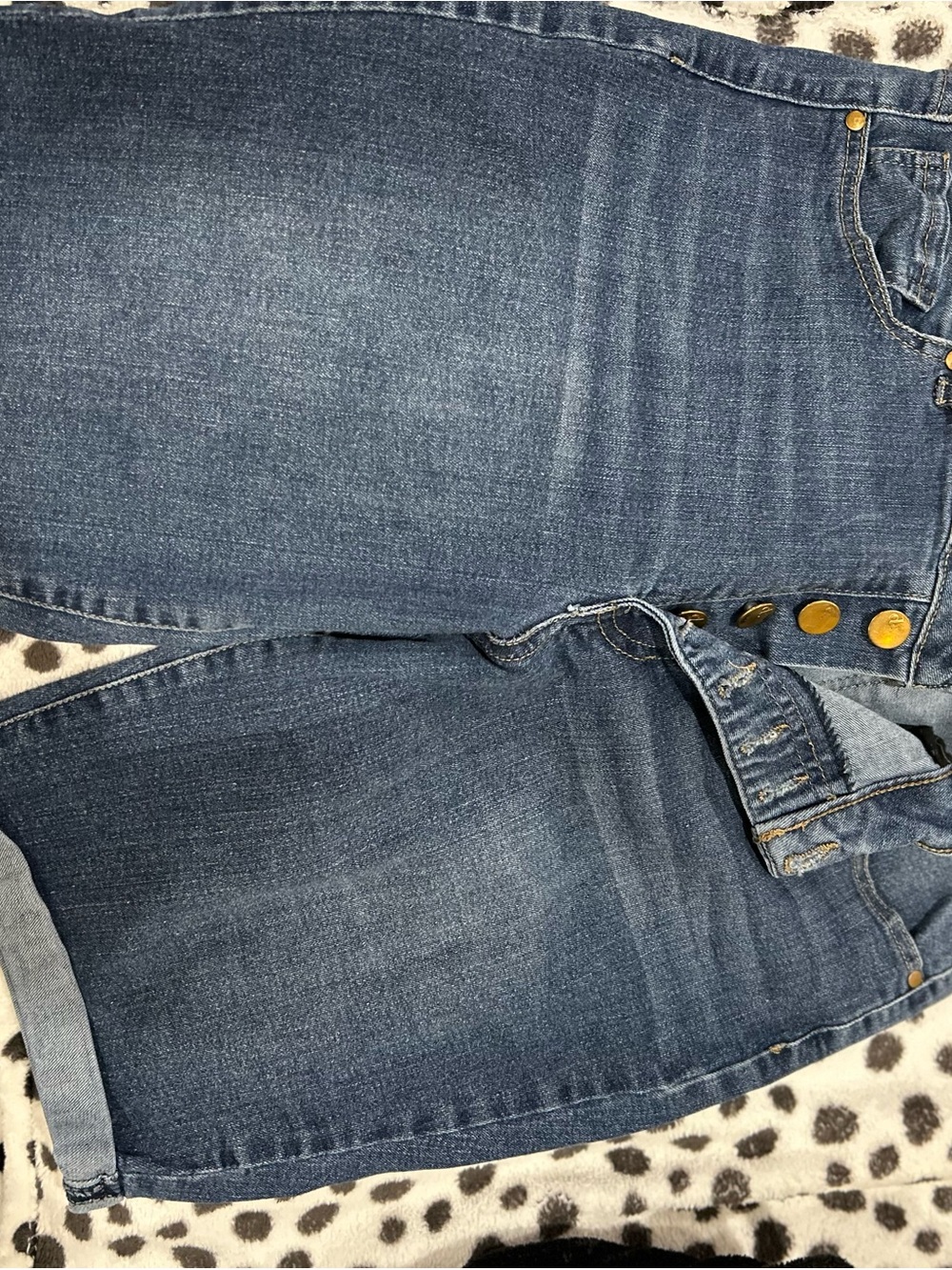 d. jeans High-Rise Button-Fly Blue Denim Jeans